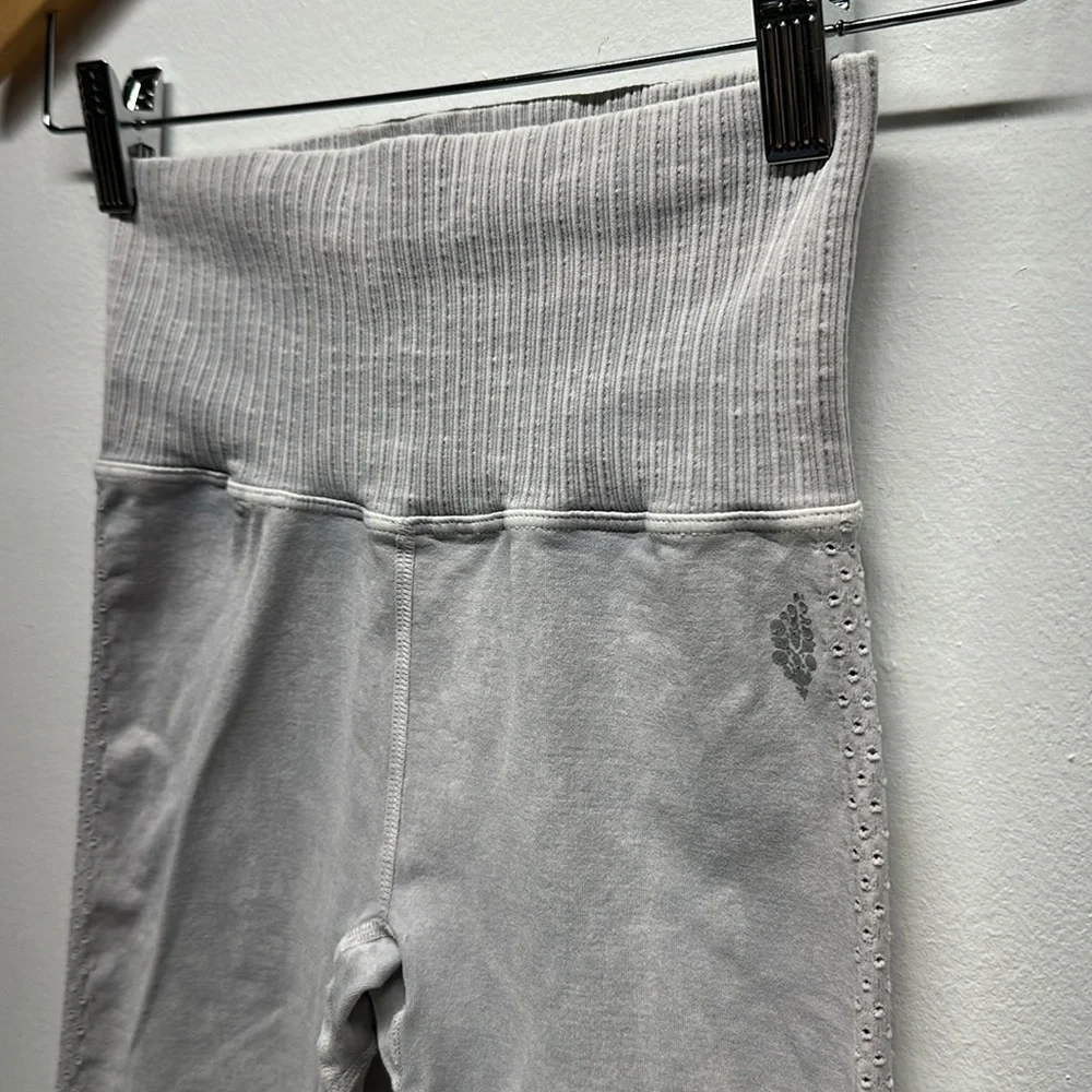 Free People Good Karma Biker Shorts Bike Athletic Short Grey Ice Size XS / S